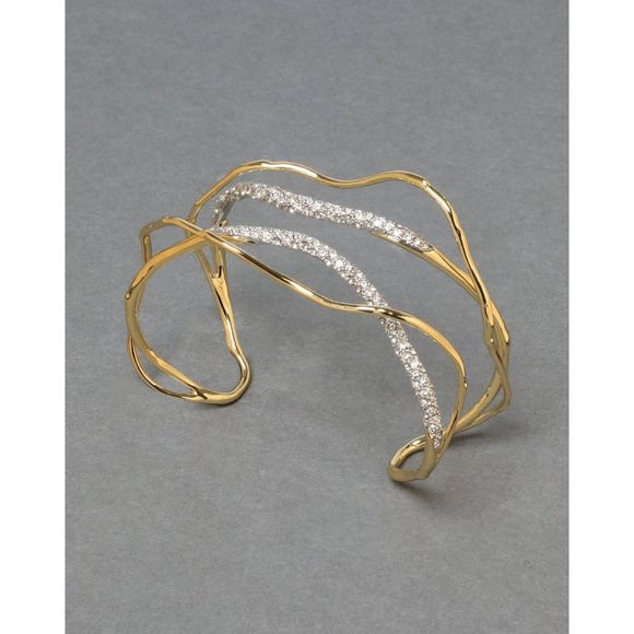 Alexis Bittar Solanales Crystal Cuff Bracelet - Champagne - 50200 - Picture 3 of 14